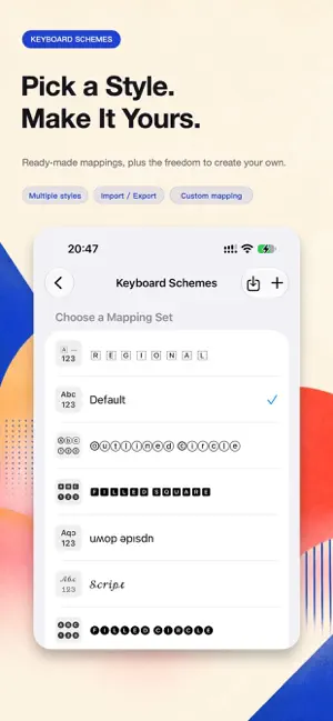 UKeyboard - Character keyboard screenshot 2