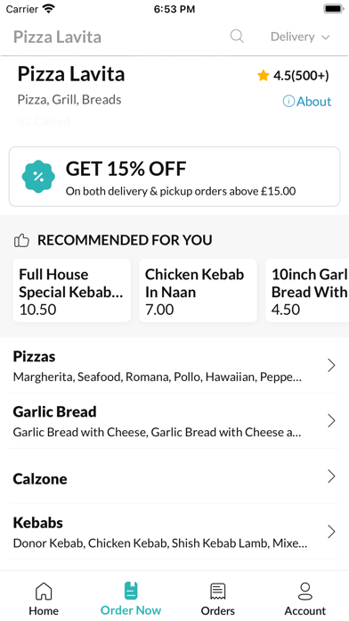 Pizza Lavita. Screenshot