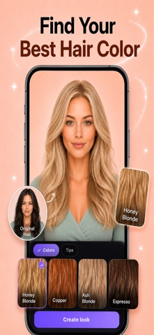 Hairstyle Try On: Hair Muse AI iPhone screenshot