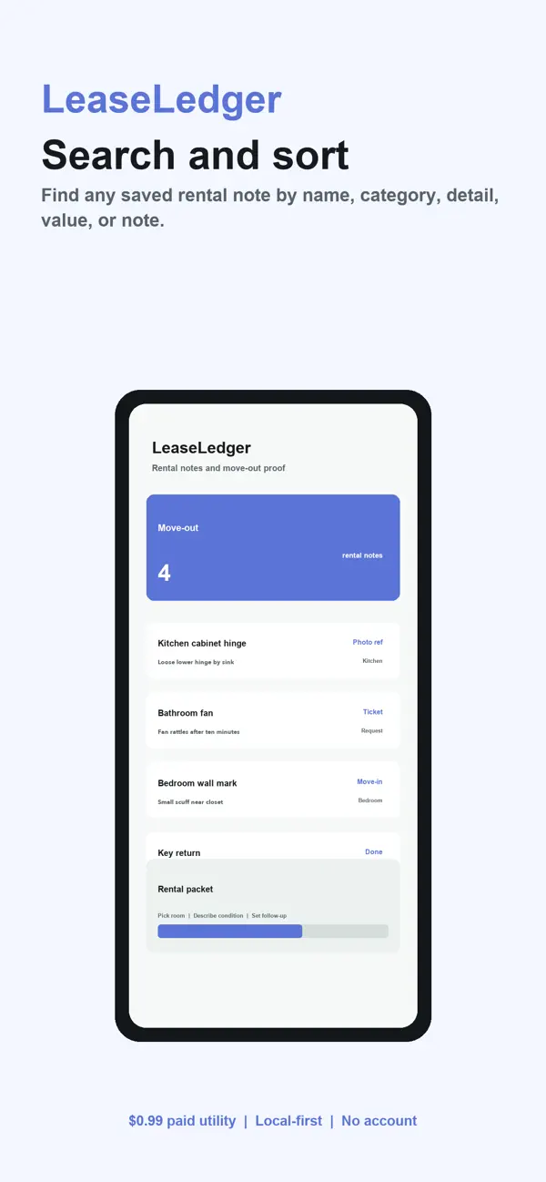 Screenshot #2 pour Lease Ledger