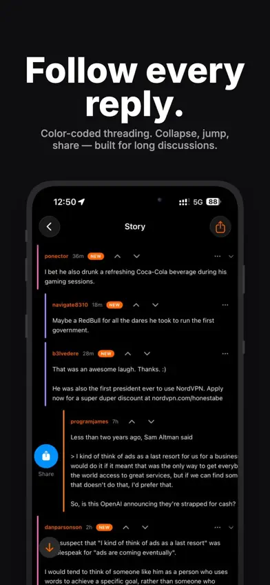 HackerWire for Hacker News screenshot 2