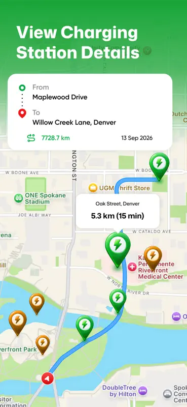 EV charging Point: Station map screenshot 3 of 8