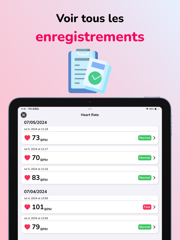 Screenshot #6 pour Battement Coeur cardio cœur