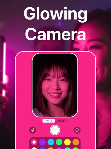 GlowCam Light - SelfieCam screenshot 4