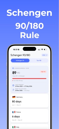Schengen Calculator 90/180. screenshot 1