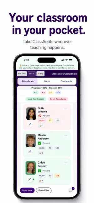 ClassSeats Companion screenshot 1
