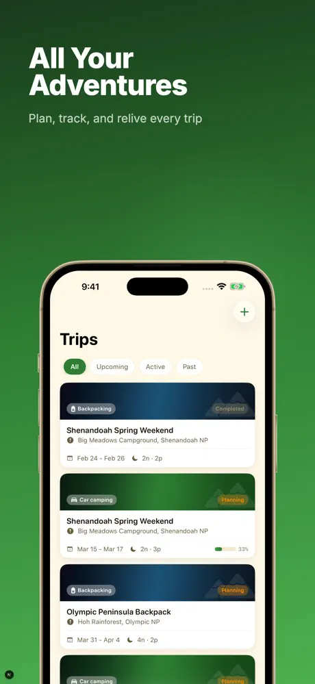 Camp Planner Checklist - Pine screenshot 2