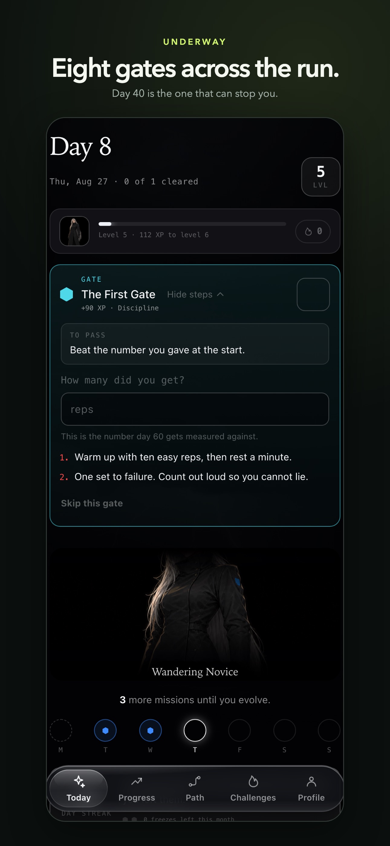 Screenshot 3 of Underway: Discipline RPG