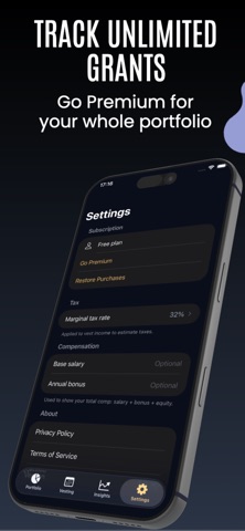 Vestly: Equity & RSU Tracker screenshot