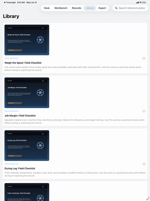 Spoolwright: Print Ledger screenshot 4