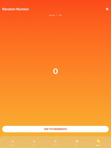 Random Picker : Chooser game iPad screenshot