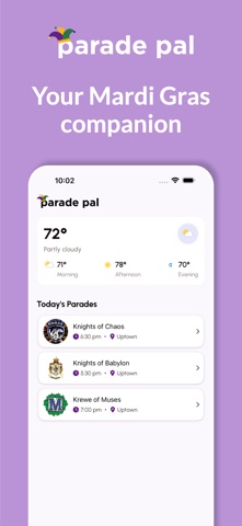 Parade Pal: Parade Tracker Screenshot 1 of 6