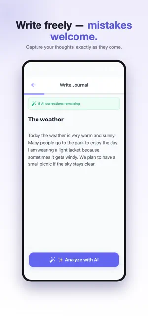 AI Grammar: English Journal screenshot 2