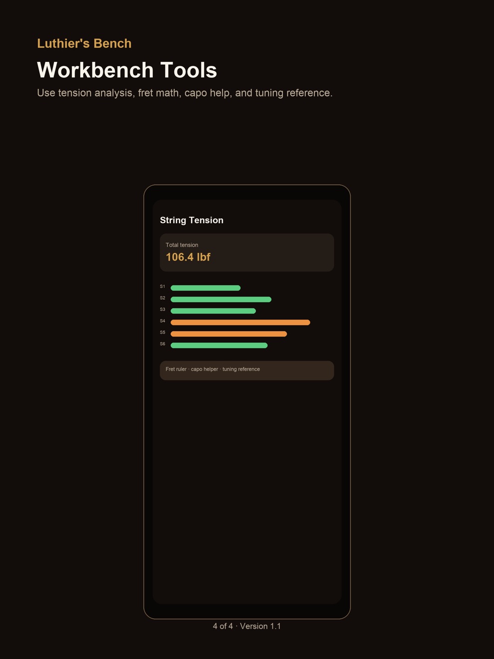 Luthier's Bench: Guitar Setup iPad screenshot 4 of 4