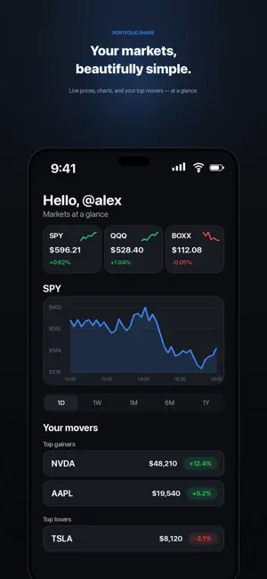 Social Portfolio screenshot 1