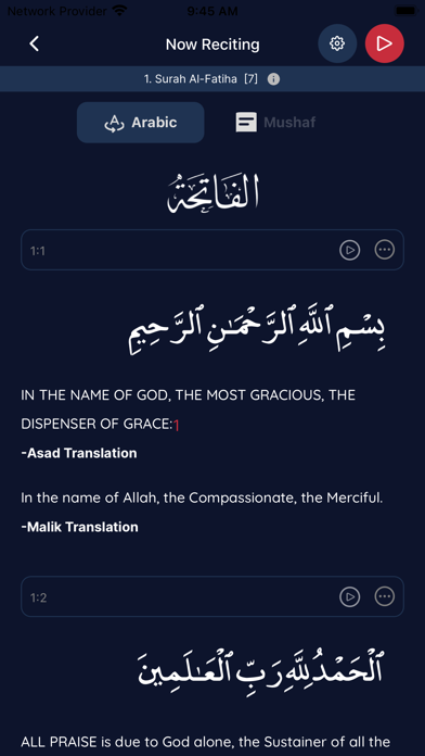 Alim Quran and Hadith Platform Screenshot