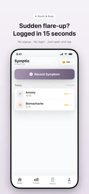 Symptio: Symptom Tracker screenshot 1