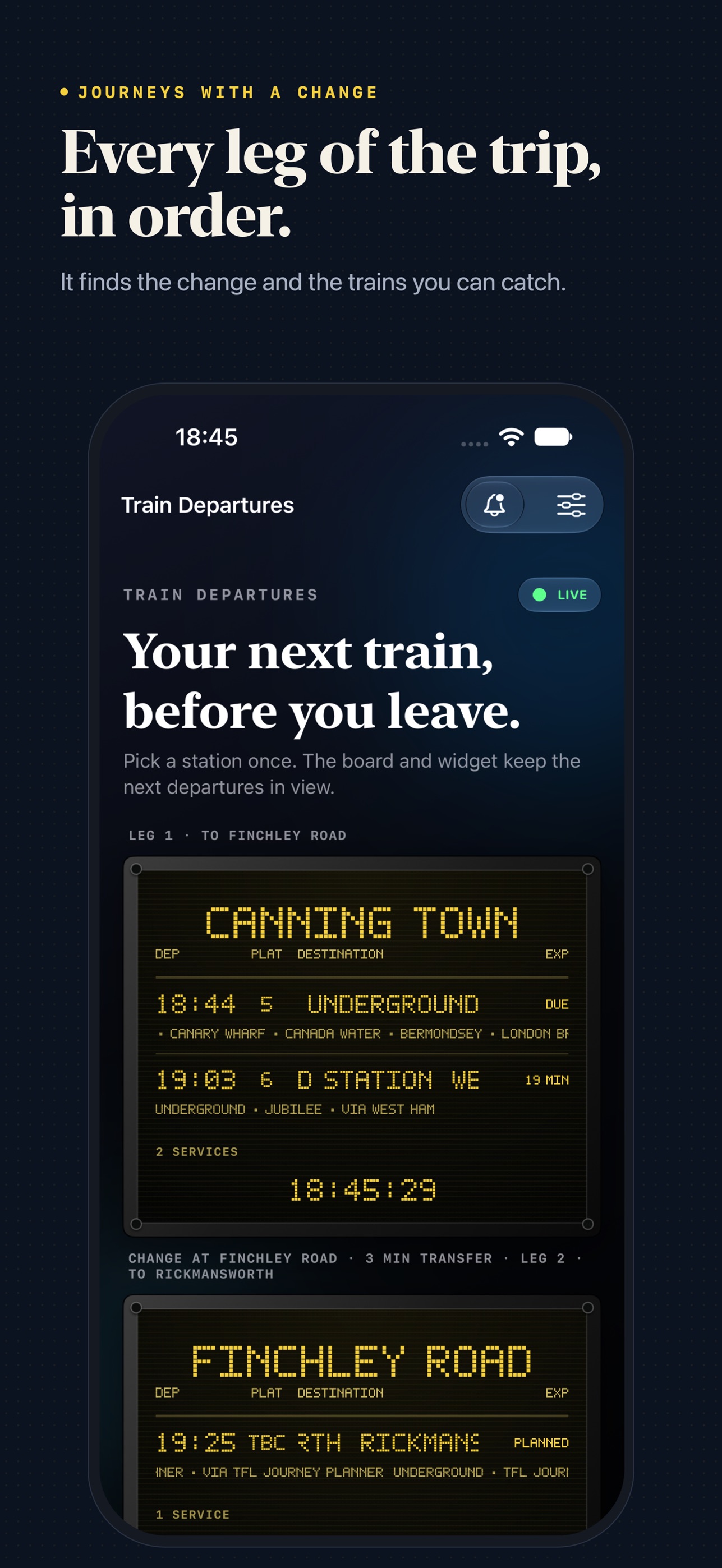 Screenshot 2 of Departures: UK Train Times