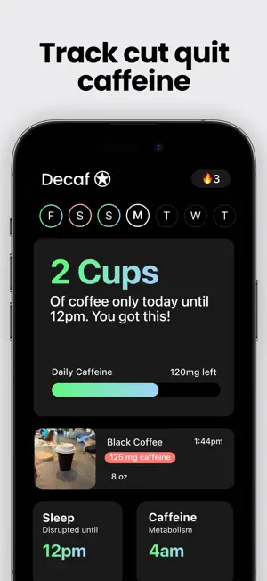 Decaf AI: Caffeine Tracker screenshot 3