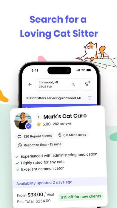 Meowtel: In-Home Cat Sitting screenshot