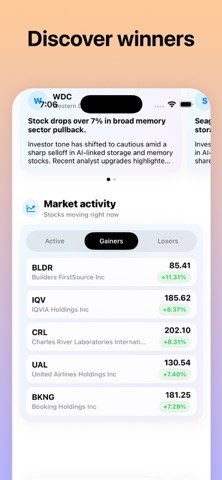 Vibe Markets - Stock Insights iPhone screenshot