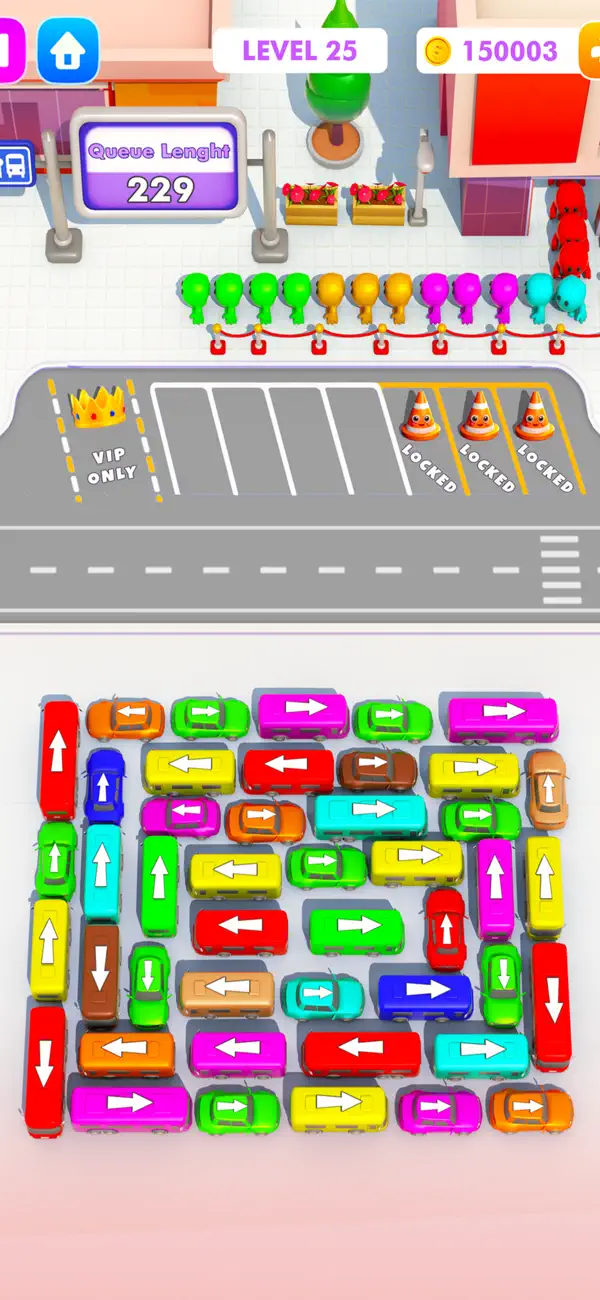 Screenshot #1 pour Bus Out Traffic Puzzle Game