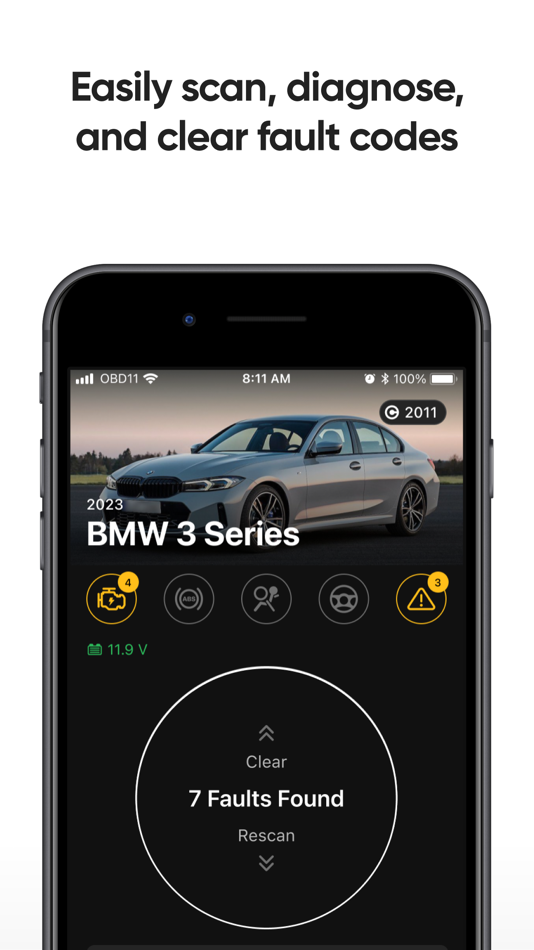 #1. OBDeleven – OBD2 car scanner (iOS) 由: OBDeleven UAB