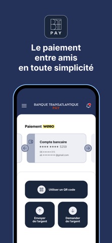 Banque Transatlantique Pay iPhone screenshot