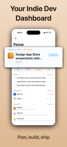 Docket - Dev Release Tracker screenshot