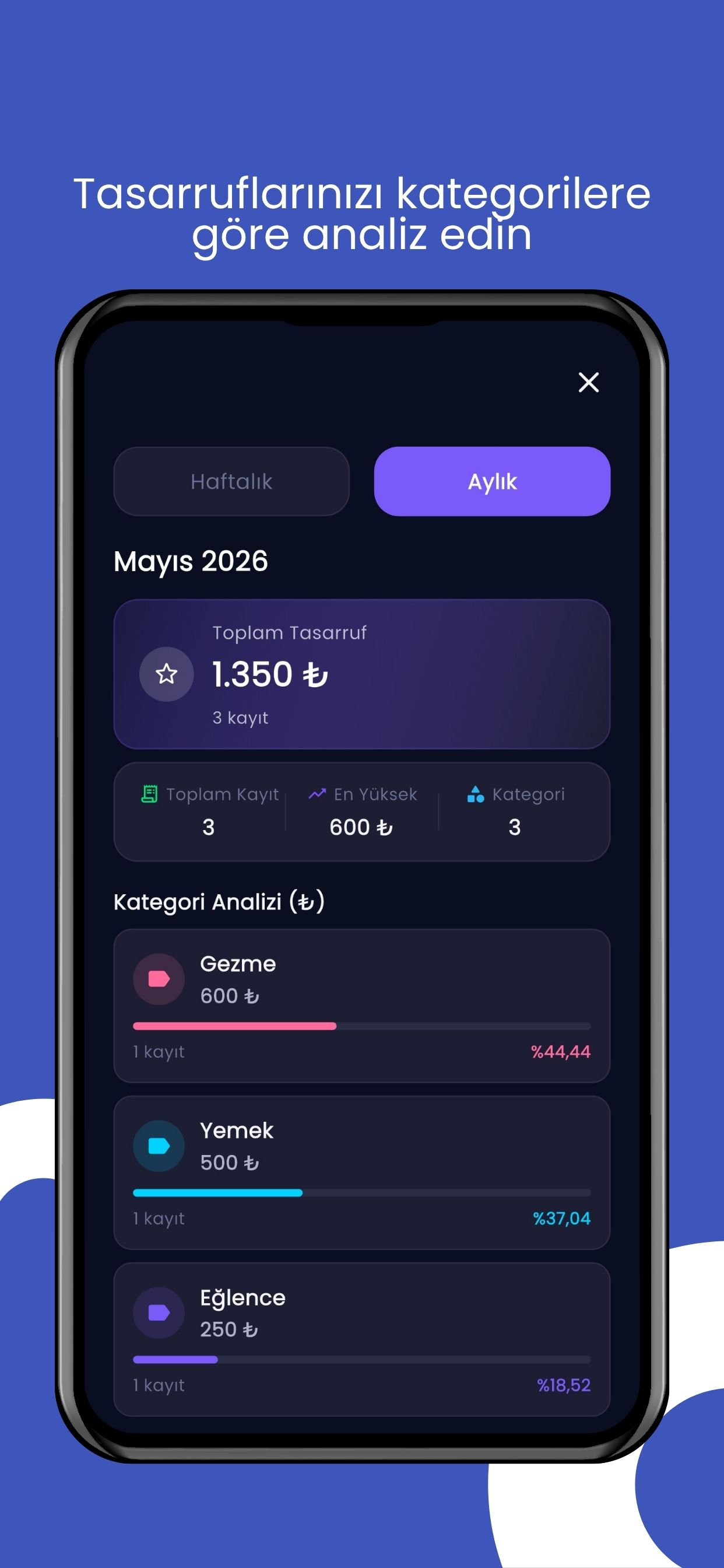 Kumbara: Birikim Takip & Para screenshot 4