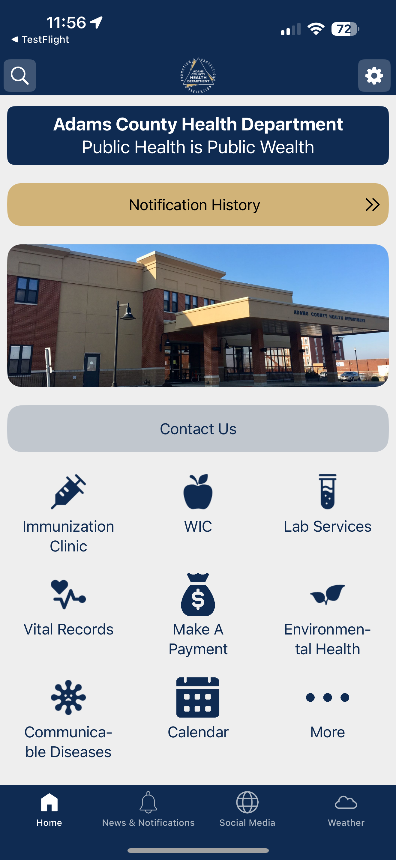 Adams County Health Dept IL