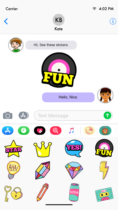 Everyday Fashion Stickers iPhone screenshot 4 - Stickers app