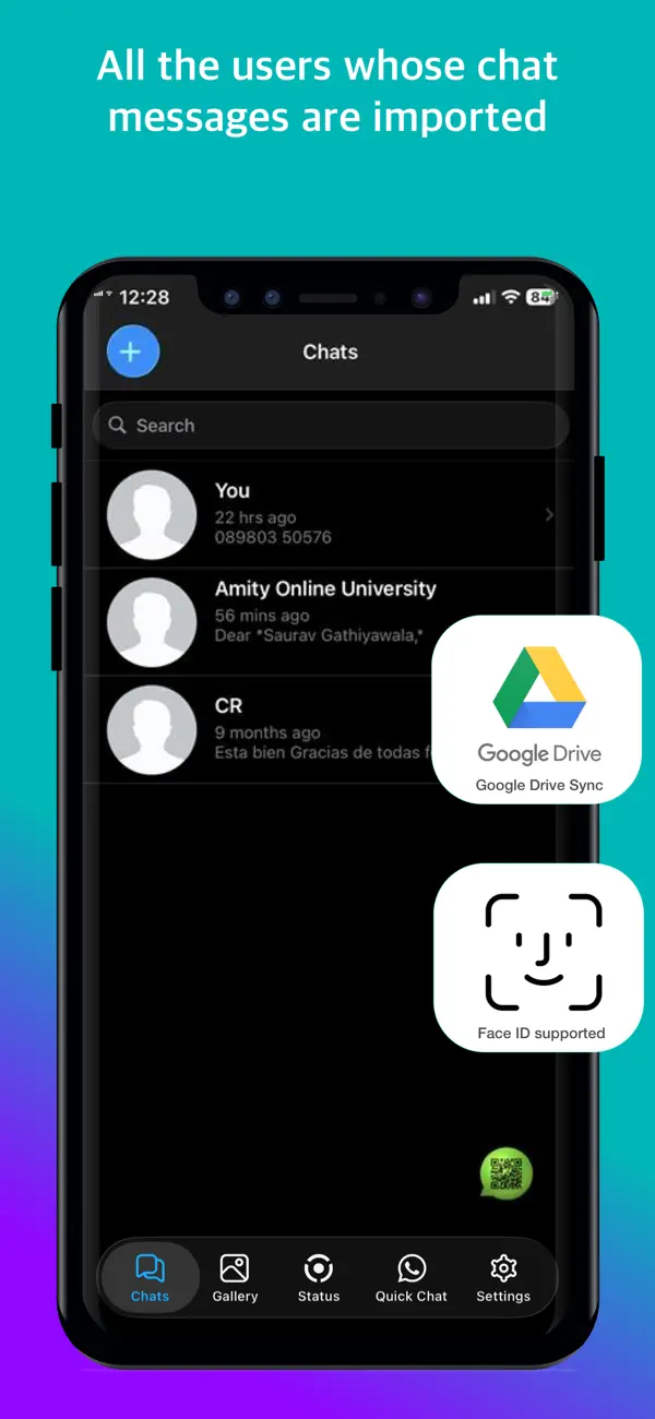 Screenshot #1 pour WA Chat Backup Deleted Restore
