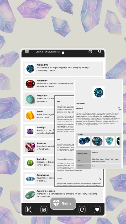 #4. Gem & Crystal Identifier (iOS) Podle: Code Stars