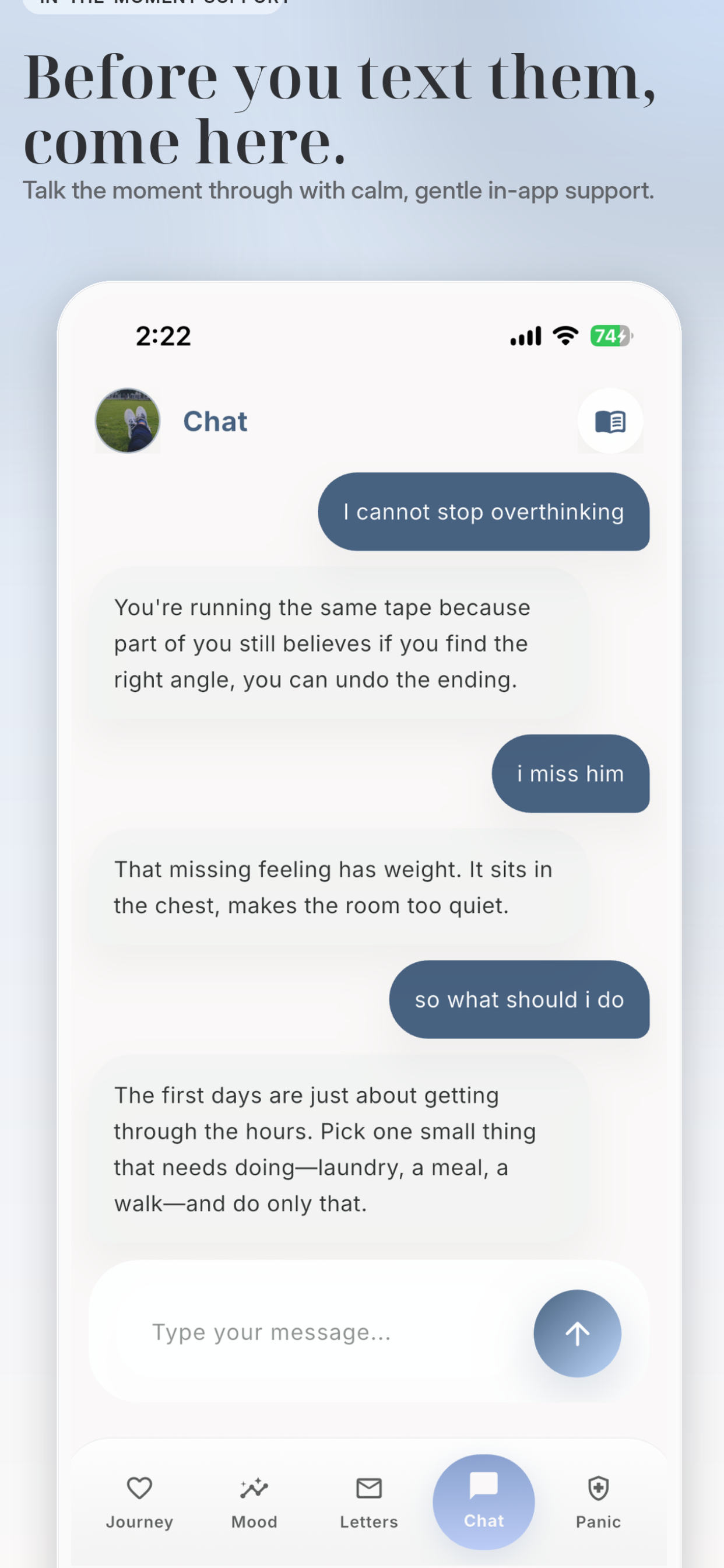 Unsent: Breakup Recovery screenshot 5