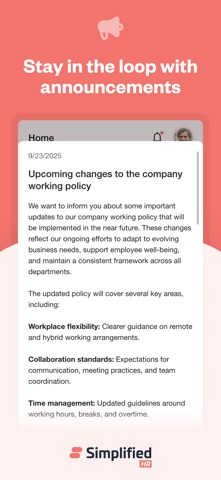 Simplified HR screenshot