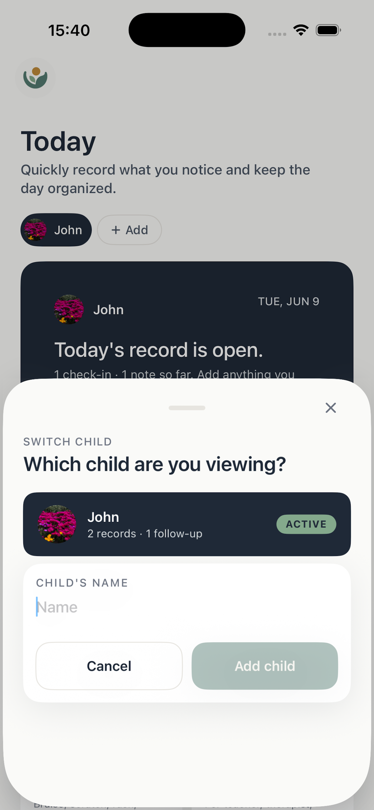 Child Behavior Tracker: Tend screenshot 8