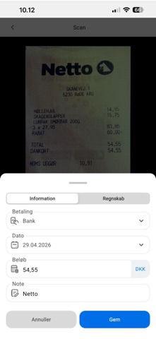 Innoregnskab screenshot