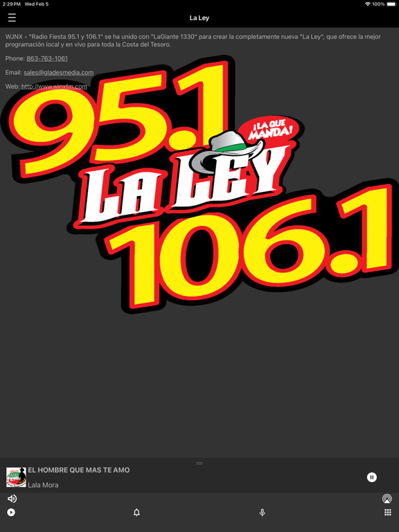 Screenshot #6 pour Radio Fiesta WLMX