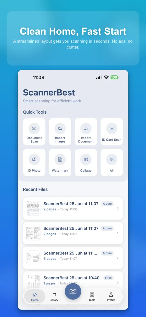 Screenshot #2 pour ScannerBest - Scanner PDF