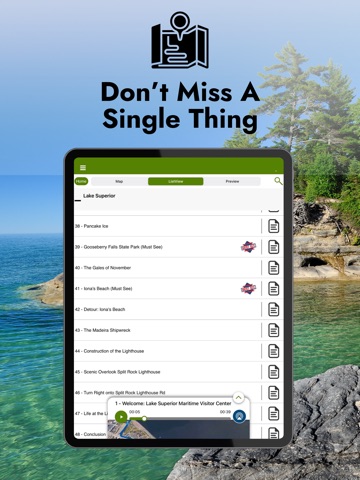 Lake Superior GPS Circle Tour iPad screenshot