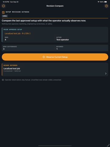 SetupRevision Guard iPad screenshot