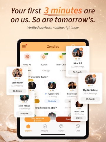Zendiac Live Astrology, Guruji iPad screenshot