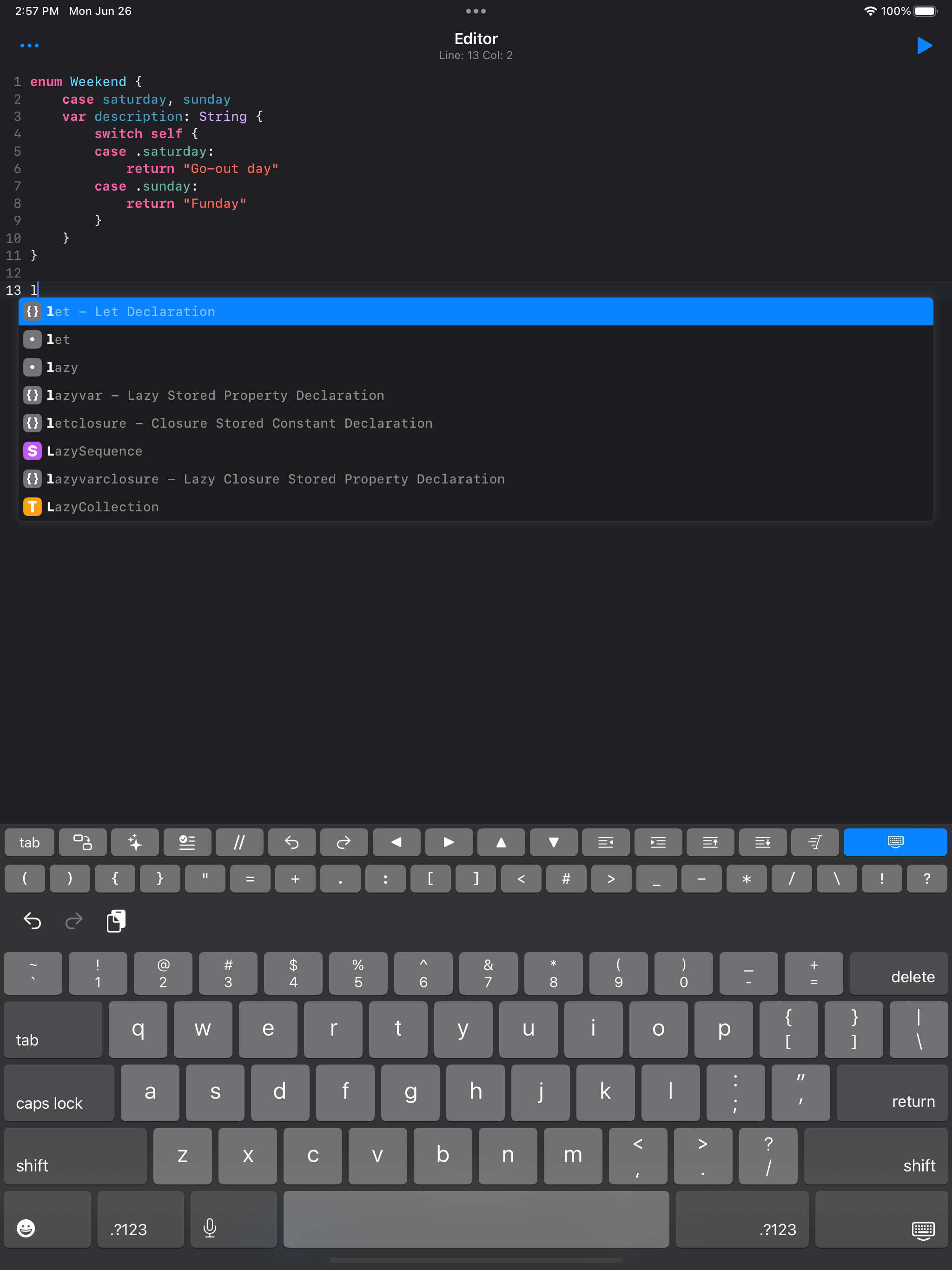 Swifty Compiler: Swift IDE