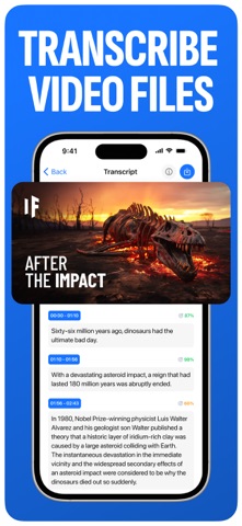 Speech to Text & Transcriber iPhone screenshot