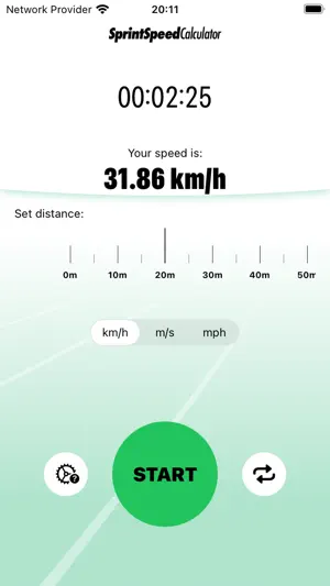 Sprint Speed Calculator screenshot 1