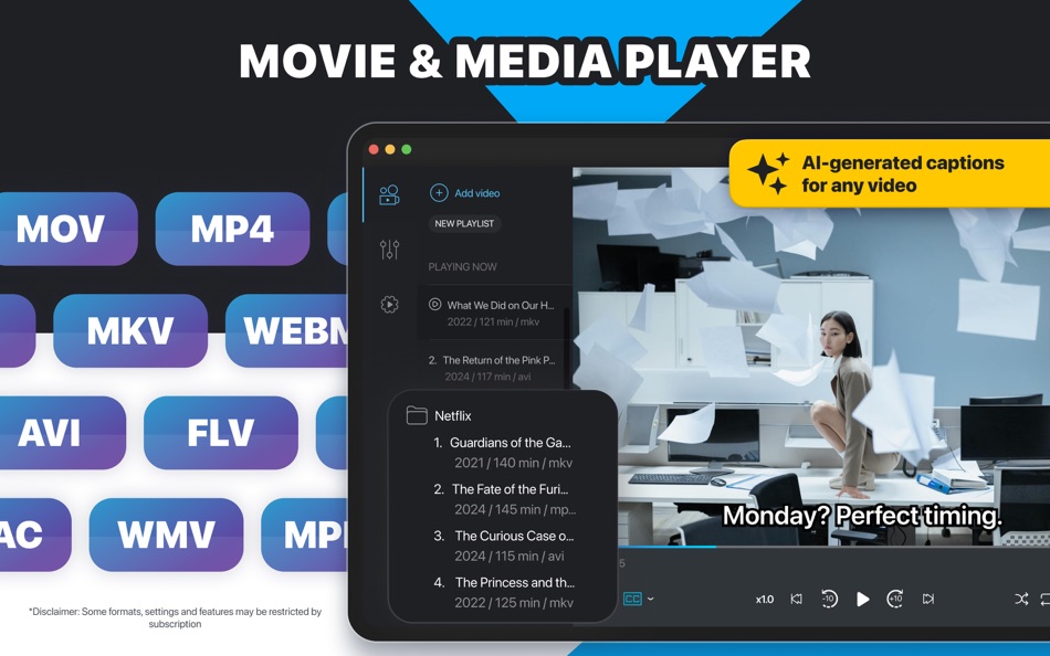 #1. MaCinema — HD Video Player (macOS) By: Appfit Studio