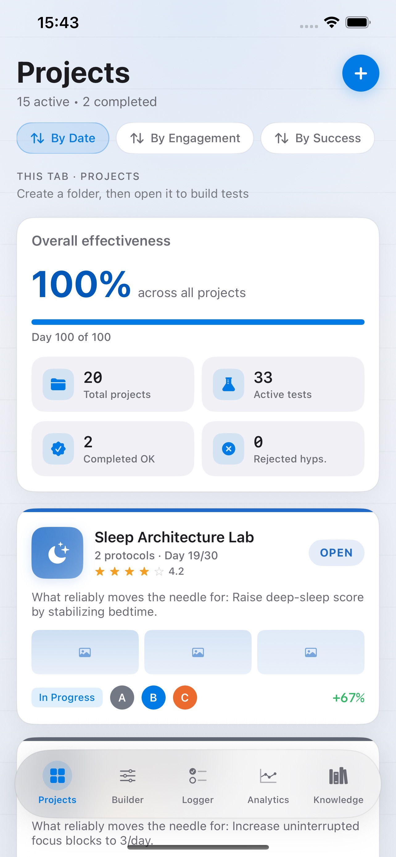 Screenshot 1 of Controlled Research: Self Test
