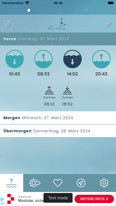 Nordsee Gezeiten & Wetter Screenshot