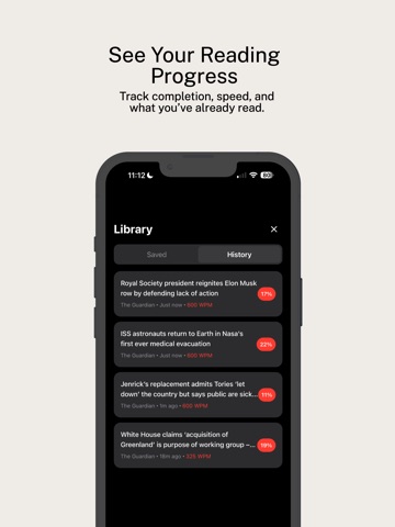 FlashNews: Speed Reader iPad screenshot